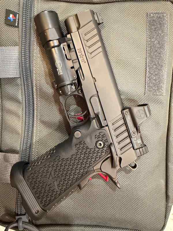 Staccato P w/ 6 mags and Delta Point Pro optic