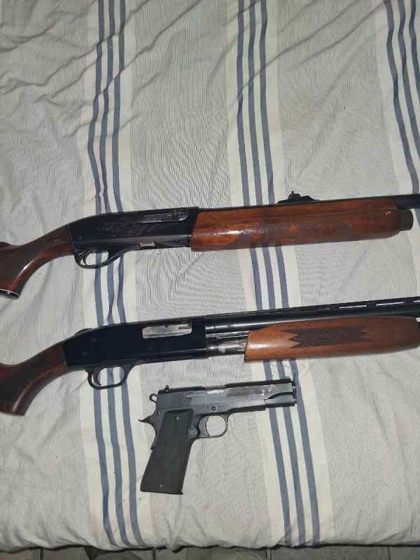 Old Remington 1100 and mossberg 500 