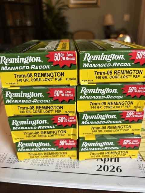 Remington 7mm-08 140 Gr Centerfire Cartridges