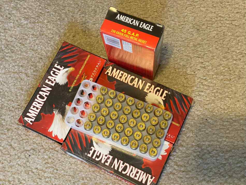 .45gap 190rds 230gr FMJ